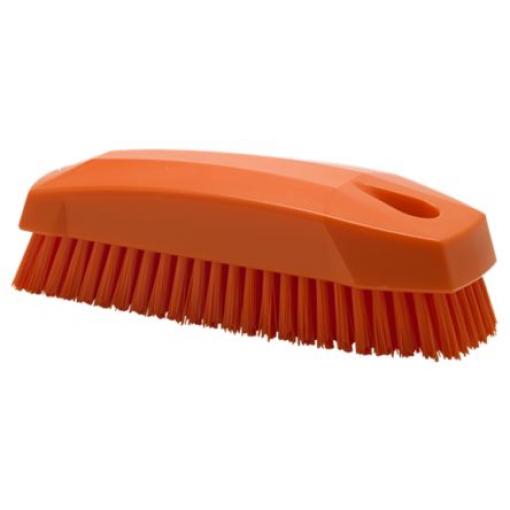 Hrubý čisticí kartáč 17 mm Oranžová Polyester Kartáček na ruce Tvrdý, Mytí rukou, Povrch, Kontejner Neškodné pro