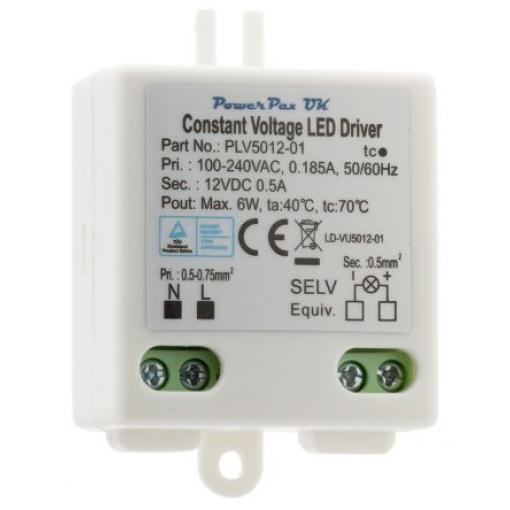 LED ovladač, řada: PLV 12 V 25 A (Inrush) 6 W IP20 RS PRO