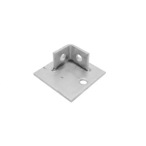 RS PRO Základní deska, šířka: 100mm, průměr otvoru: 14 mm, Žárově pokovený ponorem 45 mm, Galvanizovaný, délka: 100 mm