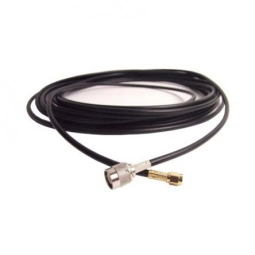 Koaxiální kabel, řada: SMA, TNC LLC200, Černá Polyvinylchlorid, vnější průměr: 5 mm OD 3 m 50 Ω Siretta S koncovkou