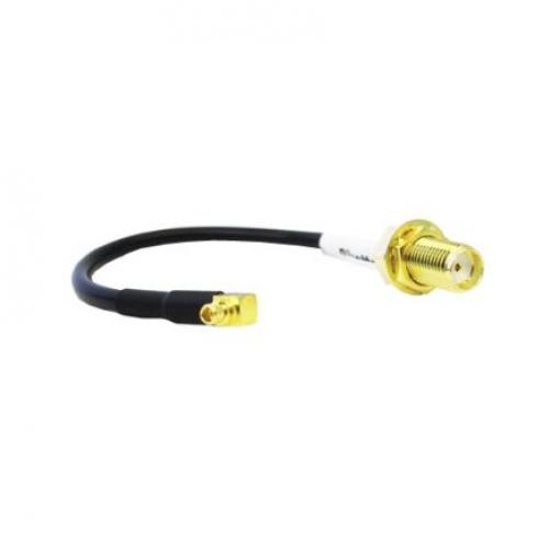 Koaxiální kabel, řada: MMCX, SMA RG174, Černá Síťovaný polyethylen, vnější průměr: 2.7 mm OD 250 mm 50 Ω Siretta S