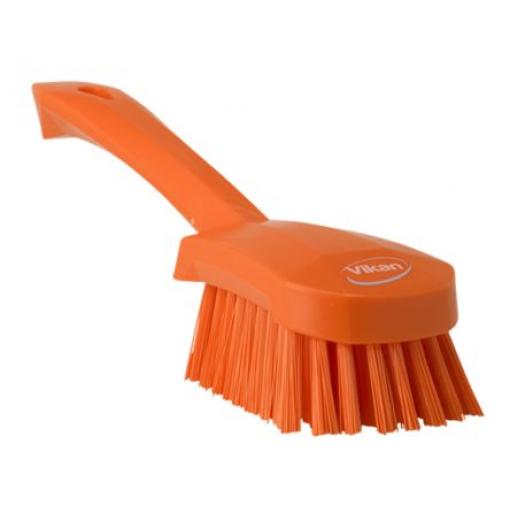 Hrubý čisticí kartáč, Oranžová 36 mm Oranžová Polyester Mycí kartáč Tvrdý, Univerzální čištění Neškodné pro potraviny
