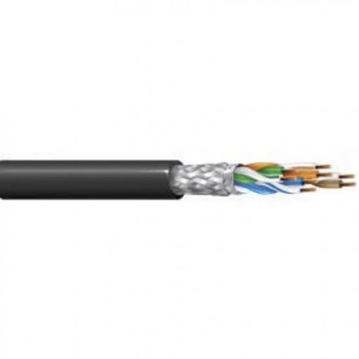 Belden Cat5e Ethernetové kabely, řada: 74002PU, Černá, Polyuretan 305 m, typ pláště: Stíněné Stíněný