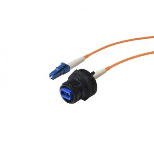 Bulgin Optický kabel 125 μm 1žilový Nízko dýmivý bezhalogenový, Polyvinylchlorid plášť, Žlutá, Oranžová, Voda