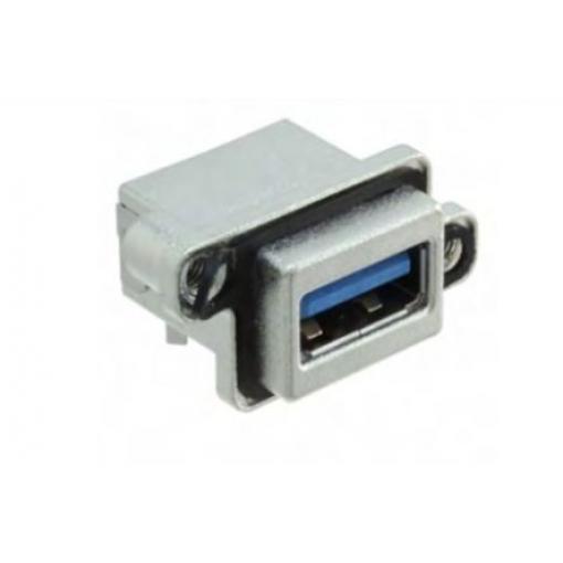 Amphenol Communications Solutions Konektor USB, řada: MUSBR Vnitřní, počet portů: 1portový, orientace těla: Pravý úhel