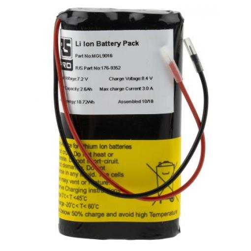 Nabíjecí bateriový modul 7.2 V Li-Ion 2článkový 2.6 Ah RS PRO