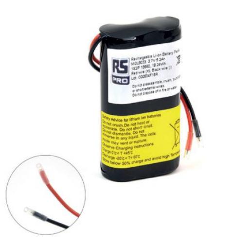 Nabíjecí bateriový modul 3.6 V Li-Ion 2článkový 5.2 Ah RS PRO