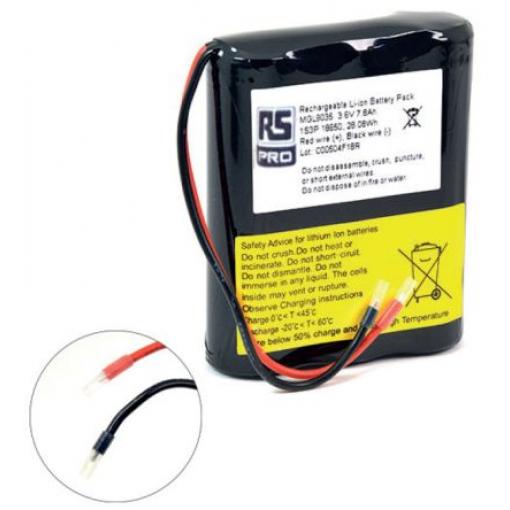 Nabíjecí bateriový modul 3.6 V Li-Ion 3článkový 7.8 Ah RS PRO