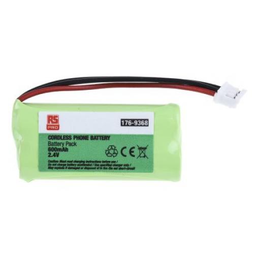 Nabíjecí bateriový modul 2.4 V Nikl-metal-hydrid 2článkový 600 mAh RS PRO
