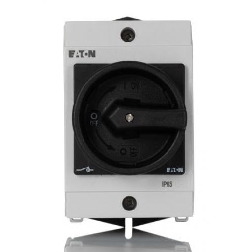 Eaton Oddělovací (hlavní) vypínač, rozsah: T0-4 6pólový Povrchová montáž IP65 20 A 5.5 kW