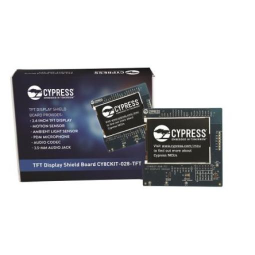 Deska displeje CY8CKIT-028-TFT Vyhodnocovací deska Infineon 2.4 in TFT, pro použití s: MCU PSoC 6