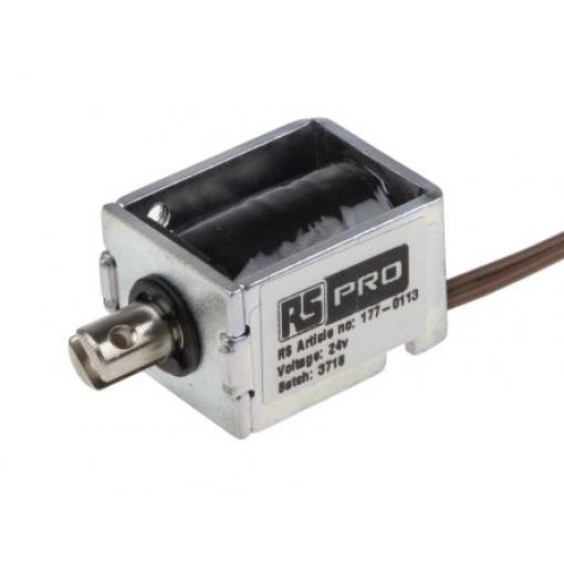 RS PRO Lineární solenoid, řada: DC - D Frame 26 mm 16mm 20 mm