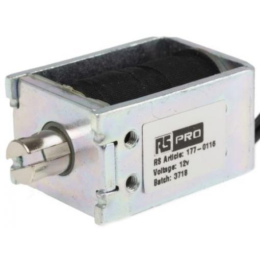 RS PRO Lineární solenoid, řada: DC - D Frame 37 mm 20.3mm 26 mm