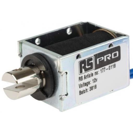 RS PRO Lineární solenoid, řada: DC - D Frame 40 mm 24mm 29 mm