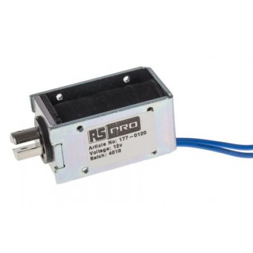 RS PRO Lineární solenoid, řada: DC - D Frame 53.5 mm 27mm 30 mm