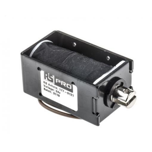 RS PRO Lineární solenoid, řada: DC - D Frame 64 mm 30mm 38 mm