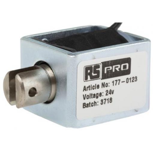 RS PRO Lineární solenoid, řada: DC - D Frame 35.5 mm 25.4mm 31.8 mm