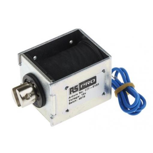 RS PRO Lineární solenoid, řada: DC - D Frame 50 mm 37mm 41 mm