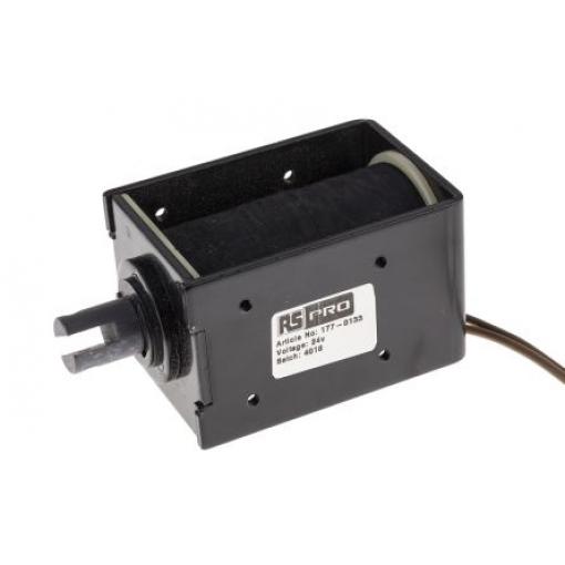 RS PRO Lineární solenoid, řada: DC - D Frame 84 mm 52mm 58 mm