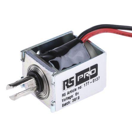 RS PRO Lineární solenoid, řada: DC - D Frame