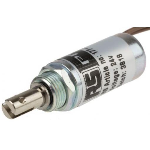 RS PRO Lineární solenoid, řada: DC - D Frame 26.2 mm