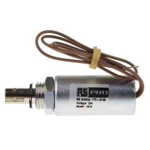 RS PRO Lineární solenoid, řada: DC - D Frame 39.3 mm