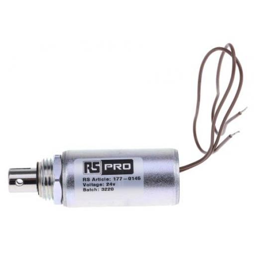 RS PRO Lineární solenoid, řada: DC - D Frame 50.8 mm