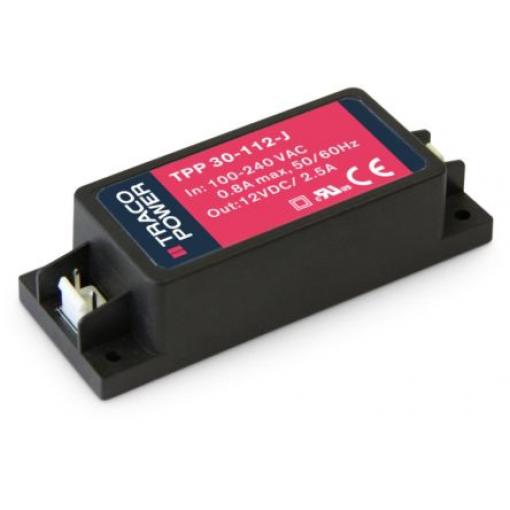 Napájecí zdroj AC/DC, počet výstupů: 1 TPP 30-112-J 12V dc Šasi 30 W TPP 30-J TRACOPOWER 264V ac