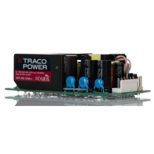 Spínaný napájecí zdroj, počet výstupů: 1 TPP 150-124A-J 24V dc Montáž na plošný spoj 150 W TPP 150A-J TRACOPOWER 264V ac