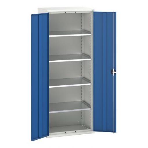 Skříň s přihrádkami 2dveřová, Ocel uzamykatelná Stojící na podlaze Bott 2000 mm 800 mm 550 mm