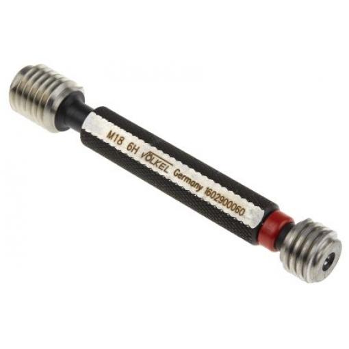 Volkel M18 x 2.5 Válečkový kalibr Vlákno zástrčky 2.5 mm