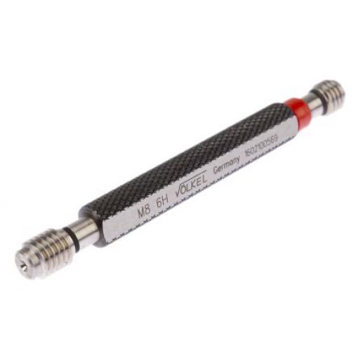 Volkel M8 x 1.25 Válečkový kalibr Vlákno zástrčky 1.25 mm