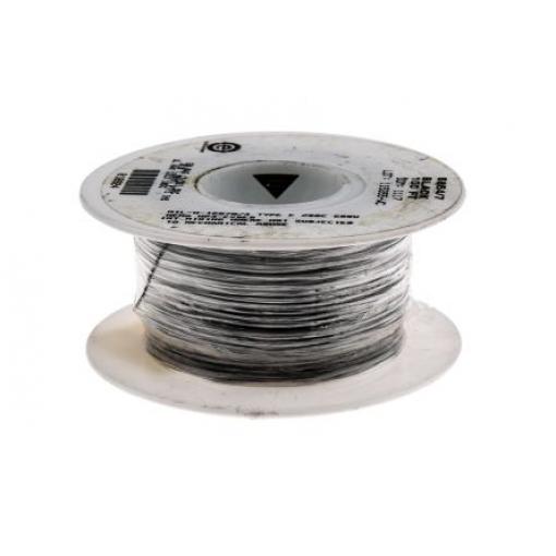 Zapojovací vodič plocha průřezu 0,23 mm², prameny vodičů: 7/0,20 mm, Černá, 600 V 30m 24 AWG Alpha Wire UL1213