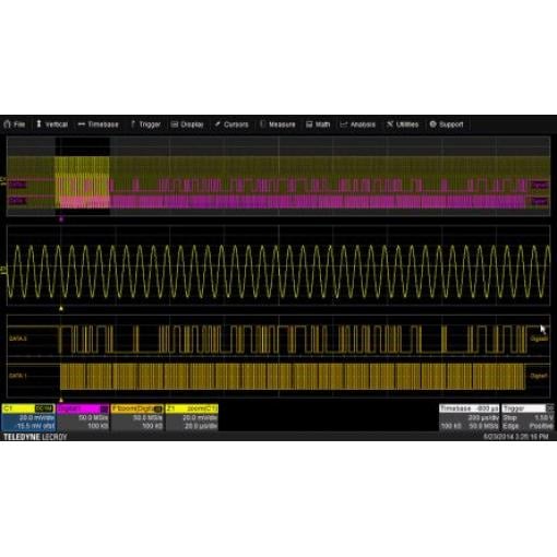 Software pro osciloskopy MSO T3DSO1000-MSO, pro použití s: Osciloskopy řady T3DSO1000 Teledyne LeCroy