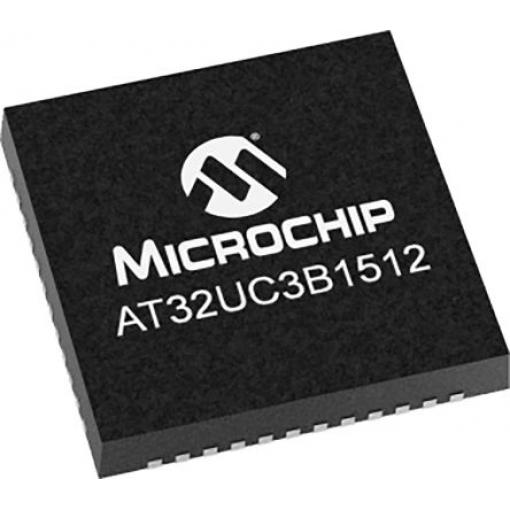 Microchip Mikrokontrolér AT32UC3B1512-Z1UT 32 bit, standard: Ne AVR 60 MHz 512kB Blesk 96 kB RAM, počet kolíků: 48