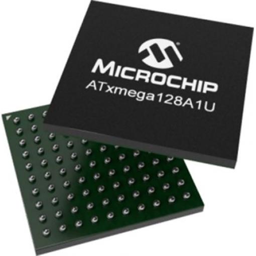 Microchip Mikrokontrolér ATXMEGA128A1U-C7U 16 bit, standard: ISO/TS 16949 AVR 32 MHz 128kB Blesk 8 bit RAM, počet