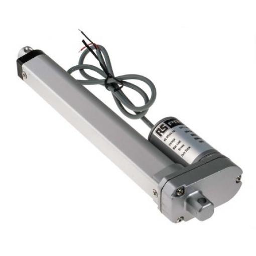 RS PRO Elektrický lineární aktuátor 200 mm, řada: LD3 24 V dc, Motor DC, zatížení: 500N 14.6mm/s, cyclus: 25 %, celková