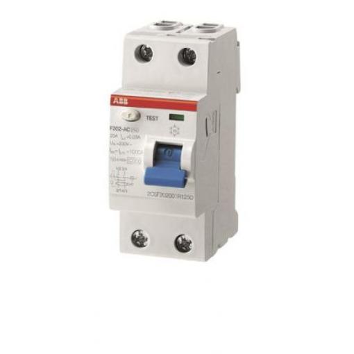 Jistič zbytkového proudu 2pólový Typ A 40 A 300 mA ABB Typ A F200 F200 RoHS, IEC EN 61008, CE