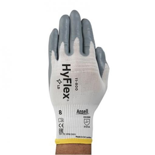 Ansell Pracovní rukavice Bílá No Nylon Ano Ano Ano Nitrilová pěna Ne Ne 6 HyFlex 11-800