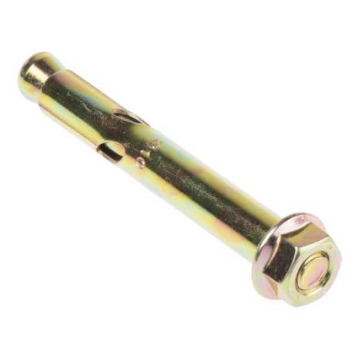 Objímková kotva, Leskle pozinkovaný, 8 mm, délka: 70 mm RS PRO 12 mm