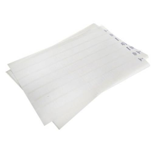 List se štítky ELAT-4-747W-10SH, množství v balení: 3150, Bílá Brady