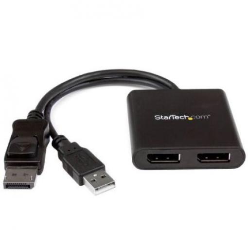 Adaptér 2portový, video připojení: Display Port 3840 x 2160 pixel 1 2 StarTech.com