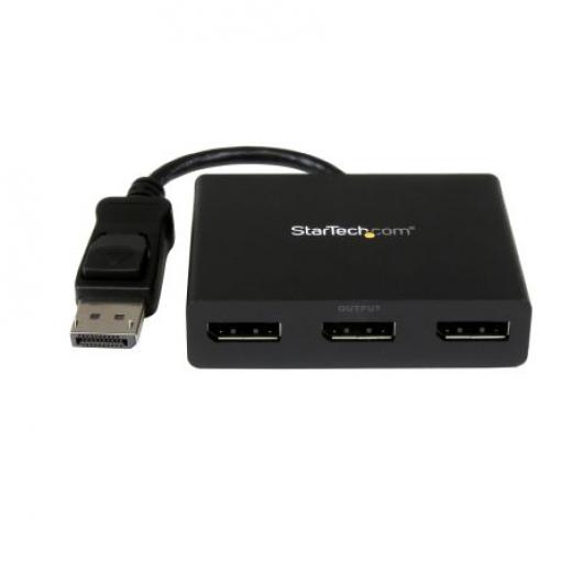 Adaptér 3portový, video připojení: Display Port 4 k 1, 3portový rozbočovač DisplayPort MST pro více monitorů 3