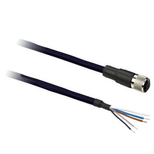 Kabel ovladače snímače, A: Vnitřní, A: M12, B: M12, 75V 3, IP65, IP67, řada: General Purpose Telemecanique Sensors 2 m