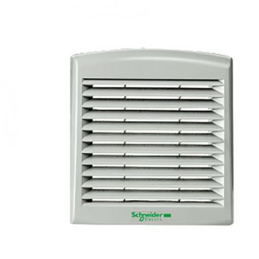 Schneider Electric Ventilační mřížka, řada: ClimaSys CA Šedá, Vstřikovaný termoplast 316 mm 316 mm 18 mm