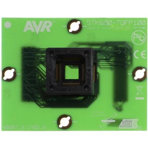 Příslušenství vývojové sady Generická zásuvková karta, pro použití s: Pouzdro TQFP100 ATSTK600-SC03 Microchip