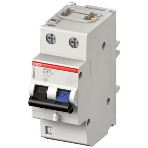 RCCB 1P+N pólovýpólový Typ C 16A 30mA ABB SMISSLINE