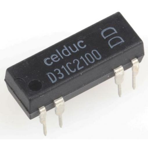 Celduc Reedové relé Montáž na plošný spoj SPDT 5 V 0.25 A 200 Ω