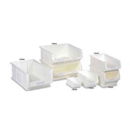 Kontejner Euro 1.27L Bílá, Polypropylen, 75 mm x 165 mm x 100 mm RS PRO