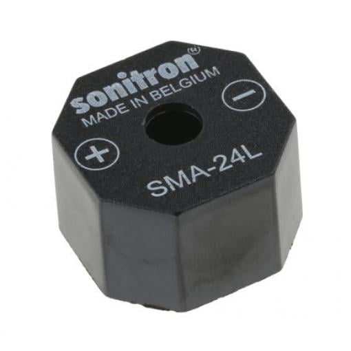 Součást piezoelektrického bzučáku 15 V dc 1.5 V dc 98 dB, Průchozí otvor 15.5 mm Nepřetržité Interní 24 mm Sonitron